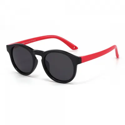 Ochelari De Soare Bebelusi Techsuit 8308-C14, Polarizati, Negri Rosii