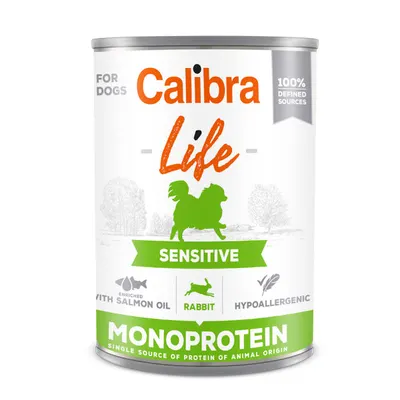 Calibra Dog Life can Sensitive Rabbit 400 g