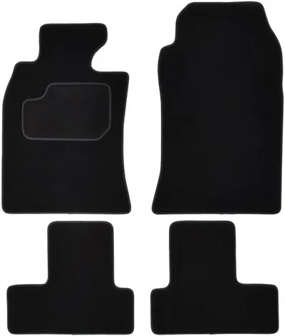 Covorase auto (set, velur, 4 bucati, culoare negru) MINI (R50, R53) intre 2001-2006