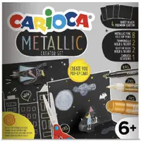 Set distractiv de desenat Carioca - Metallic, pentru carti Pop-up