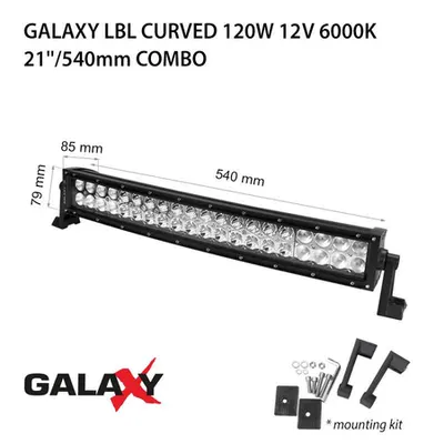 Proiector bara LED GALAXY LBL CURVED 120W 12/24V 6000K