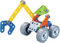 Set de constructie Hoogar - Escavator cu cleste, 74 piese