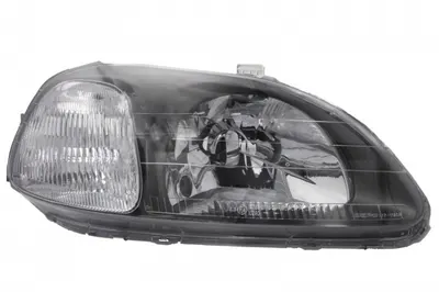 Far Dreapta (H4, manual, fara motoras, culoare insert: negru, culoare semnalizator: alb) potrivit HONDA CIVIC VI -10.98