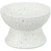 Trixie, castron ceramic ridicat ergonomic, alb, 0.34 L/ 14 cm