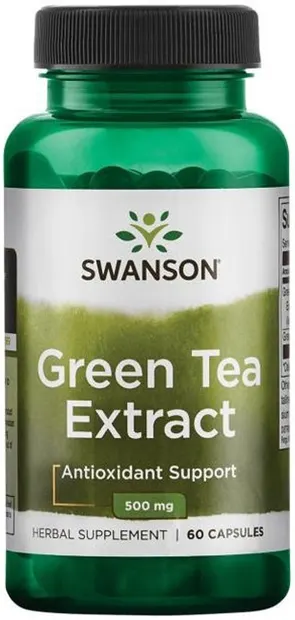 Green Tea Extract, 500 mg, 60 capsule, Swanson