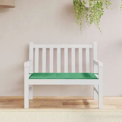 vidaXL Pernă de bancă de grădină, verde, 120x50x3 cm, textil oxford