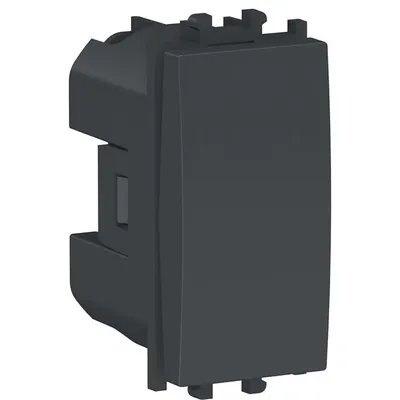Intrerupator simplu 1 modul Schneider Easy Styl LMR0100003, negru