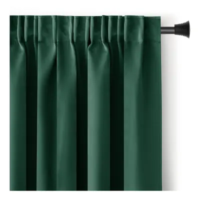 Draperie verde-închis dimout (semi-opacă) 140x270 cm Kierra – Restilo