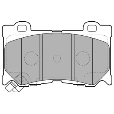 Set placute frana, frana disc DELPHI LP2156