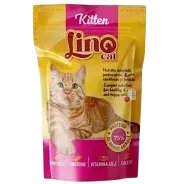 Set 24 buc x 85 gr Hrana umeda pentru pisici Lino Cat Kitten cu miel in sos