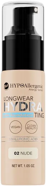 Bell HYPOAllergenic Fond de ten hidratant Longwear, 02 Nude, 30 g