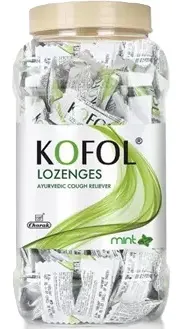Kofol cu aromă de mentă, 200 bomboane, Charak Pharma