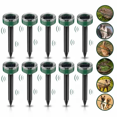 Set 10 x Aparat pentru alungat rozatoare, cartite, efecte sonore si vibratii