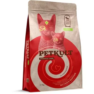 Hrana Uscata Petkult Probiotic Care Kitten & Mother Fresh Pisici, Miel Proaspat, 7 kg