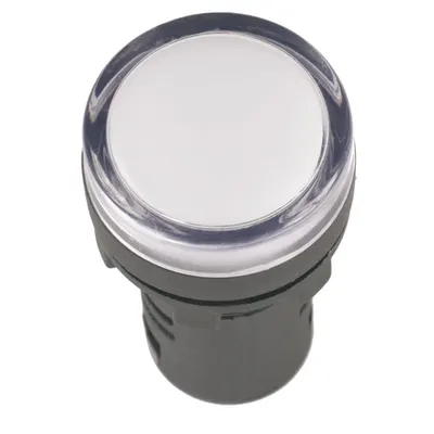 Lampa semnalizare AD16DS(LED)matrix d16mm Alb 12V AC/DC