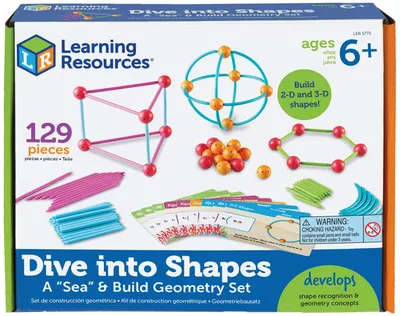 Kit educațional Learning Resources - Kit de creare a formelor geometrice