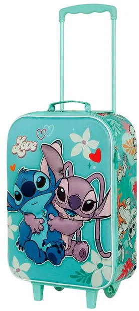 Valiză 3D pentru copii Karactermania Lilo & Stitch - Love
