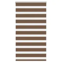 vidaXL Jaluzea tip zebra maro lățime țesătură 80,9 cm poliester