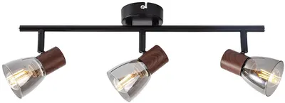 Șină spoturi Omnia - Pluto, E 14, 3 x 40 W, 220 V, negru