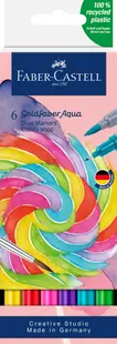 Marker solubil 2 varfuri, 6 buc/set, candy shop, Goldfaber Faber-Castell