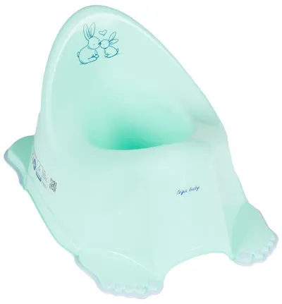 Oliță anatomică pentru bebeluşi Tega Baby - Iepurași, mint