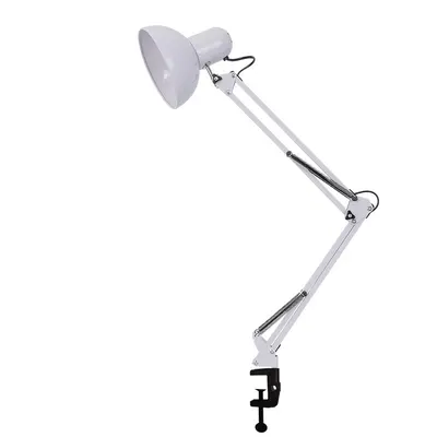 Lampă Profesională NAILSUP pentru Masă Manichiură și Birou, Braț Reglabil, Rotire 360° , alba