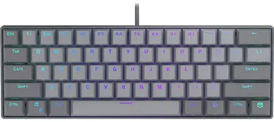 Tastatură mecanică Endorfy - Thock V2 Compact, Red, ARGB, gri