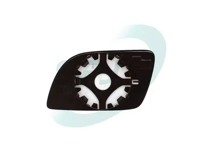 Sticla oglinda exterioara Dreapta potrivit VW POLO 2001-2009 - (convexa, incalzita)