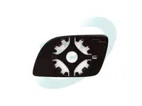 Sticla oglinda exterioara Dreapta potrivit VW POLO 2001-2009 - (convexa, incalzita)