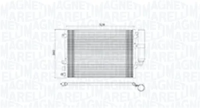 Radiator AC condensator cu uscator potrivit DACIA LOGAN, LOGAN EXPRESS, LOGAN MCV, SANDERO; RENAULT CLIO II, LOGAN I, THALIA I, THALIA II 1.0ALK 1.4 1.6 09.98