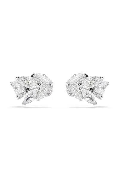 Swarovski ear cuff pentru femei din metal cu zirconiu cubic MESMERA pachet de 2