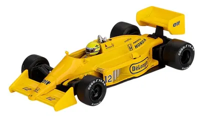 Model colecționar Mini GT Mașini de curse - Lotus 99T #12 Ayrton Senna Câștigător Grand Prix Monaco 1987 (LHD)