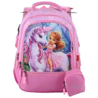 Ghiozdan scolar 38x30x17cm, Unicorn si Printesa, GH3022, Daco