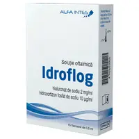 Solutie oftalmica Idroflog, Alfa Intes | 15 x 0,5 ml