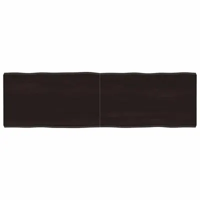 vidaXL Blat masă, 140x40x4 cm, gri, lemn stejar tratat contur organic