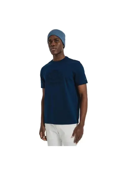 Tricou Embossed Hilfiger Crest Tee-Mw0mw37441-Daf