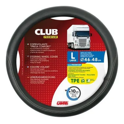 Husa volan Lampa Club Premium, 46 48 cm, Negru