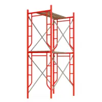 Schela circulabila din otel H4000*L1800*W1524 mm cu 4 seturi de diagonale și 2 platforme