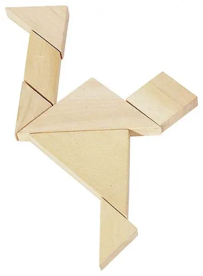 Joc din lemn Goki - Tangram