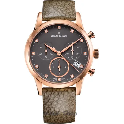 Ceas Claude Bernard Claude Bernard 10231-37R-TAPR1 Ladies Watch Classic Chronograph 35mm 5ATM