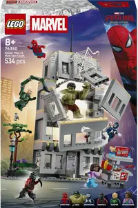 Constructor LEGO Marvel Super Heroes - Confruntare epică: Spider-Man vs Hulk (76350)