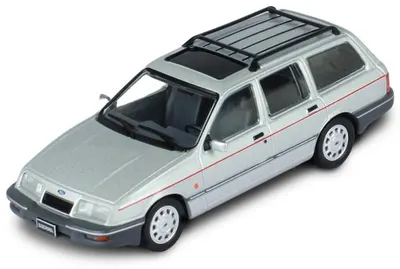 Model de colecție IXO Modern: mașini - Ford Sierra Ghia Turnier (Silver) (1986)