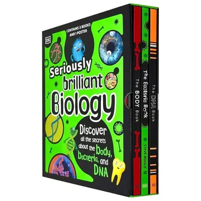 DK Seriously Brilliant Biology 3 Books Box Set and 1 Poster, Steve Mould