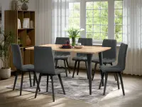 Set Masa Sorento + 6 Scaune Karma Gri