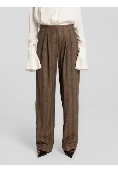 Pantaloni cu model cu dungi Gante - Maro