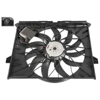 Ventilator radiator (cu carcasa) potrivit MERCEDES GL (X164), M (W164), R (W251, V251) 3.0D 4.7 5.5 07.05-12.12