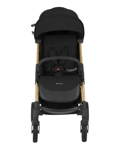 Carucior sport pana la 22kg KikkaBoo 0-48 luni,cadru din aluminiu cu pliere compacta,pozitie de somn,Compatibil avion,husa ploaie,suport pahar si geanta transport incluse Cloe Black 2024