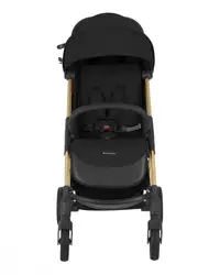 Carucior sport pana la 22kg KikkaBoo 0-48 luni,cadru din aluminiu cu pliere compacta,pozitie de somn,Compatibil avion,husa ploaie,suport pahar si geanta transport incluse Cloe Black 2024