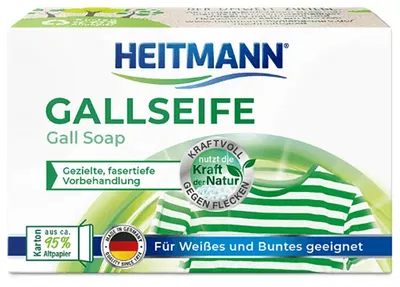 Săpun de pete Heitmann - Cu amestec de bilă bovină, 100 g