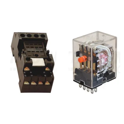 Pachet Soclu Releu RSPMF-14 + Releu Miniaturizat RM14 48DC - Control DC Eficient